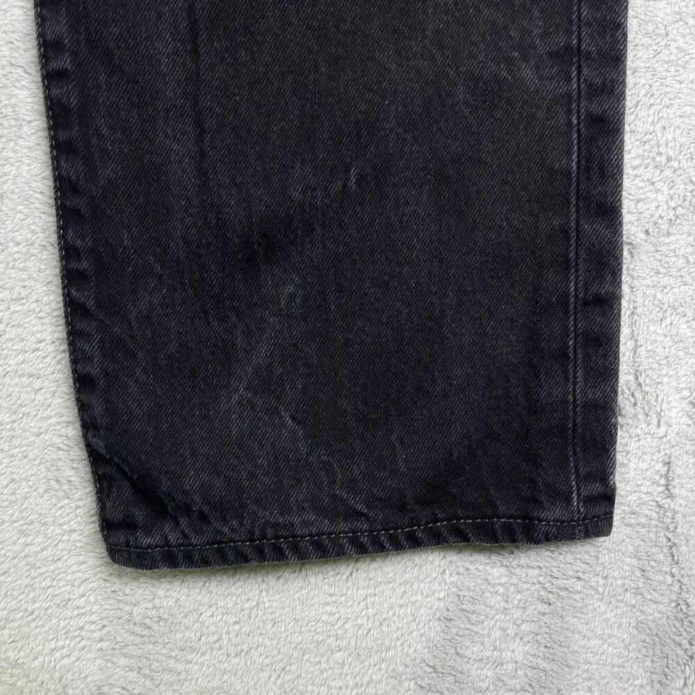Levi's 501 Original‎ Fit Jeans Mens 38x30 Black Denim Cotton High-Rise Straight